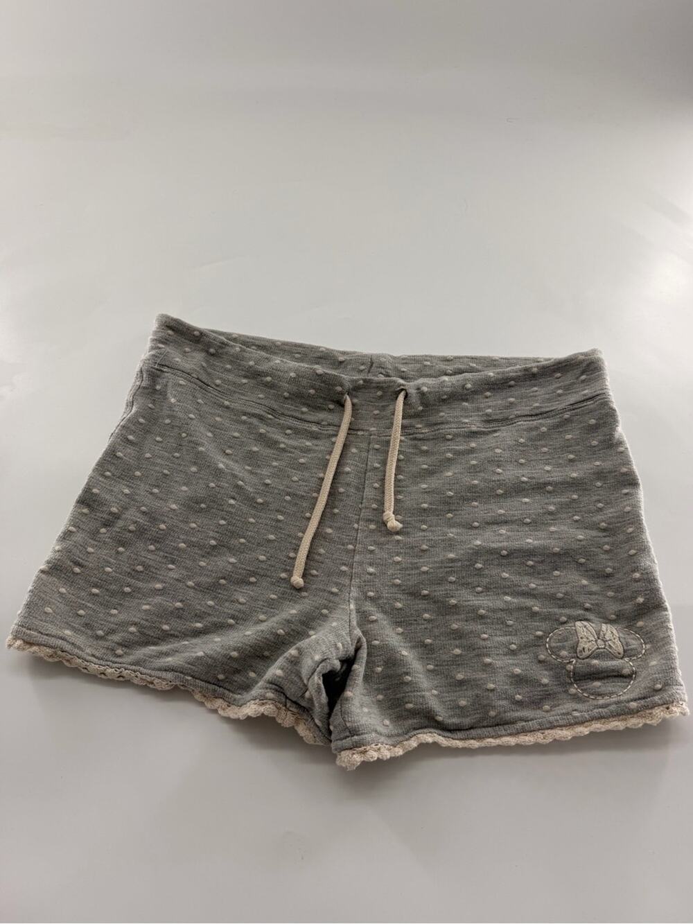 Disneyland Parks Grey White Polka Dot Minnie Mouse Shorts Sleep Sleepwear Pajama